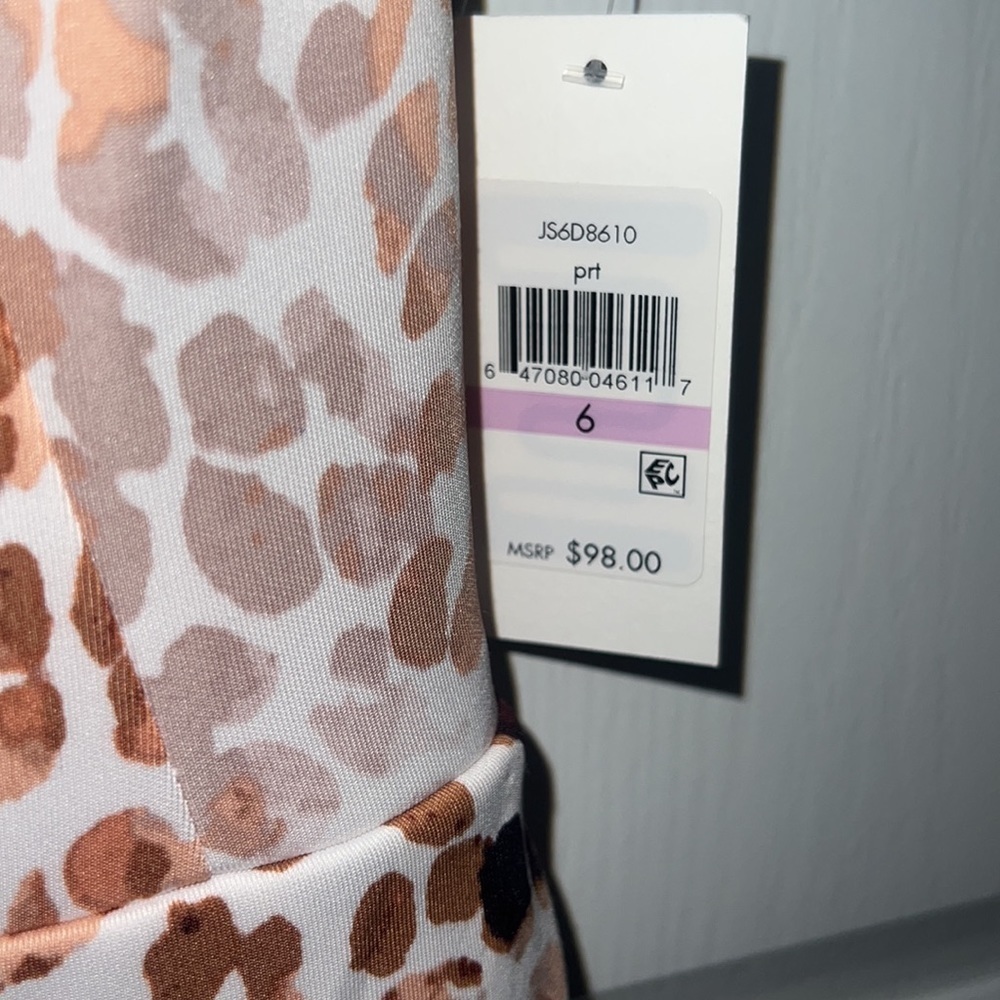 JESSICA SIMPON LEOPARD PRINT DRESS. - Picture 3 of 9